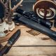 photo de munitions, armes et jumelles pour le survivalisme